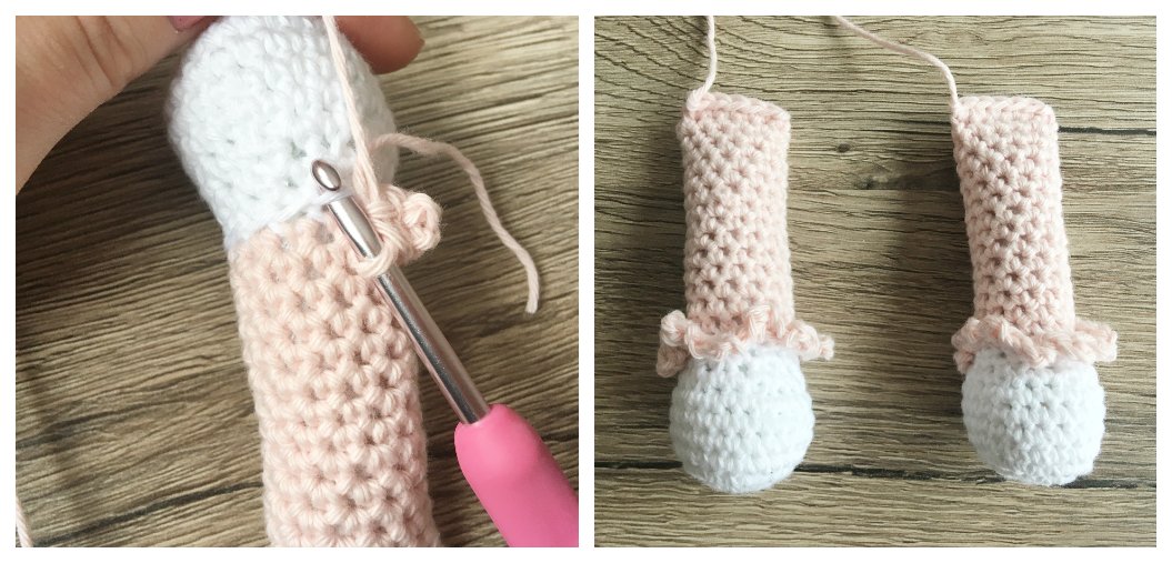 Blog-Inhaltsbild für 'Hasenmädchen Leah, kostenlose Häkelanleitung von Wolldiamant'